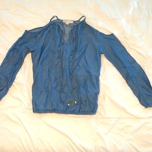 Michael Kors Long Sleeve denim Blouse